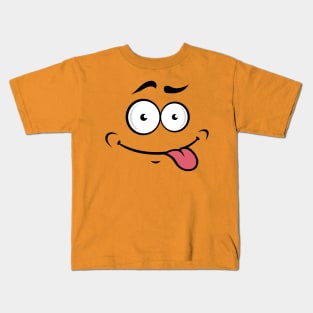 comic cartoon face Kids T-Shirt